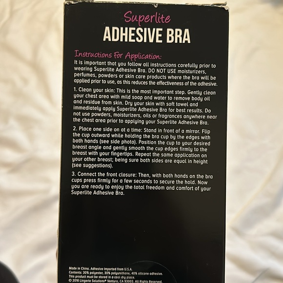 Lingerie Solutions superlite adhesive bra nude size A - Picture 3 of 9